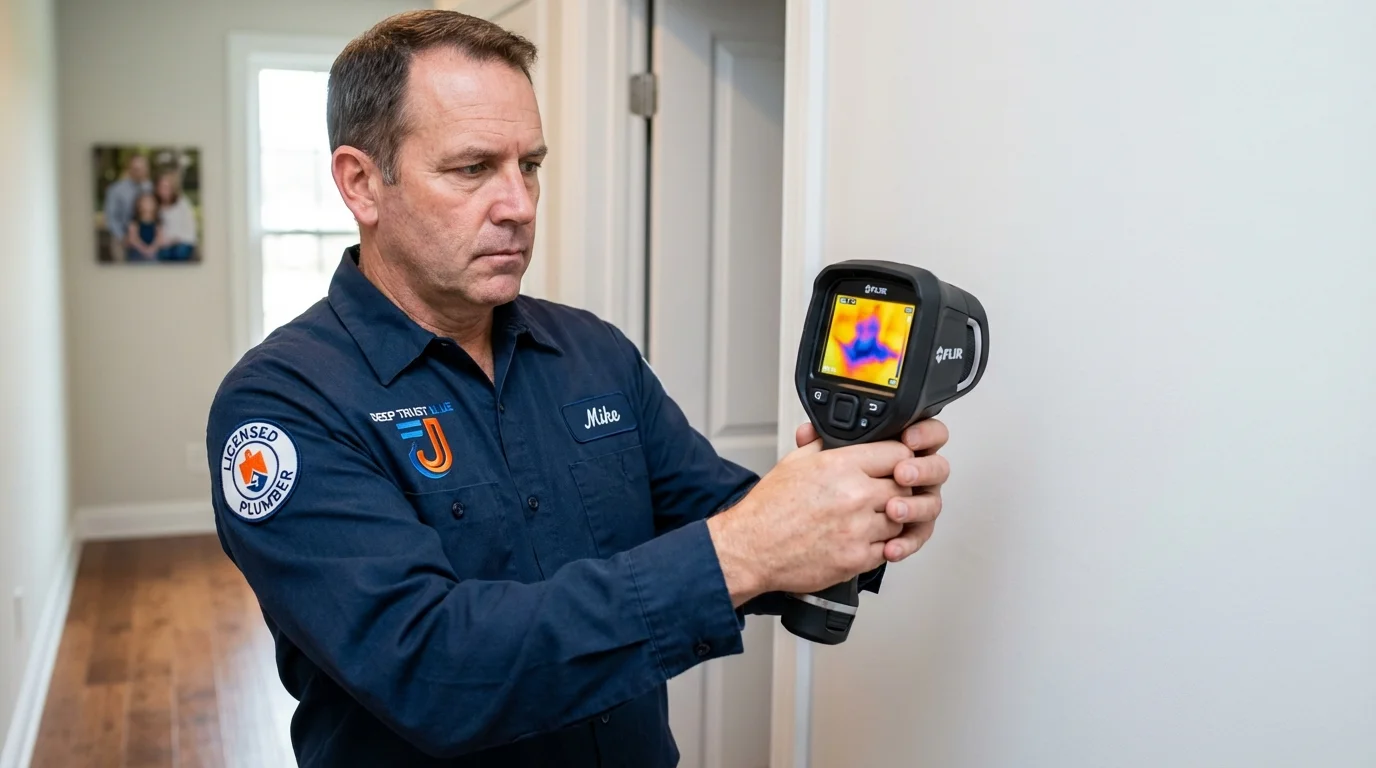 Thermal imaging leak detection by Johns Plumbing LLC in Whitehall